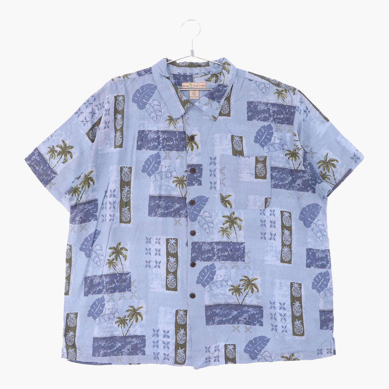 레이온 하와이안 셔츠 공용XL 빈티지플러스