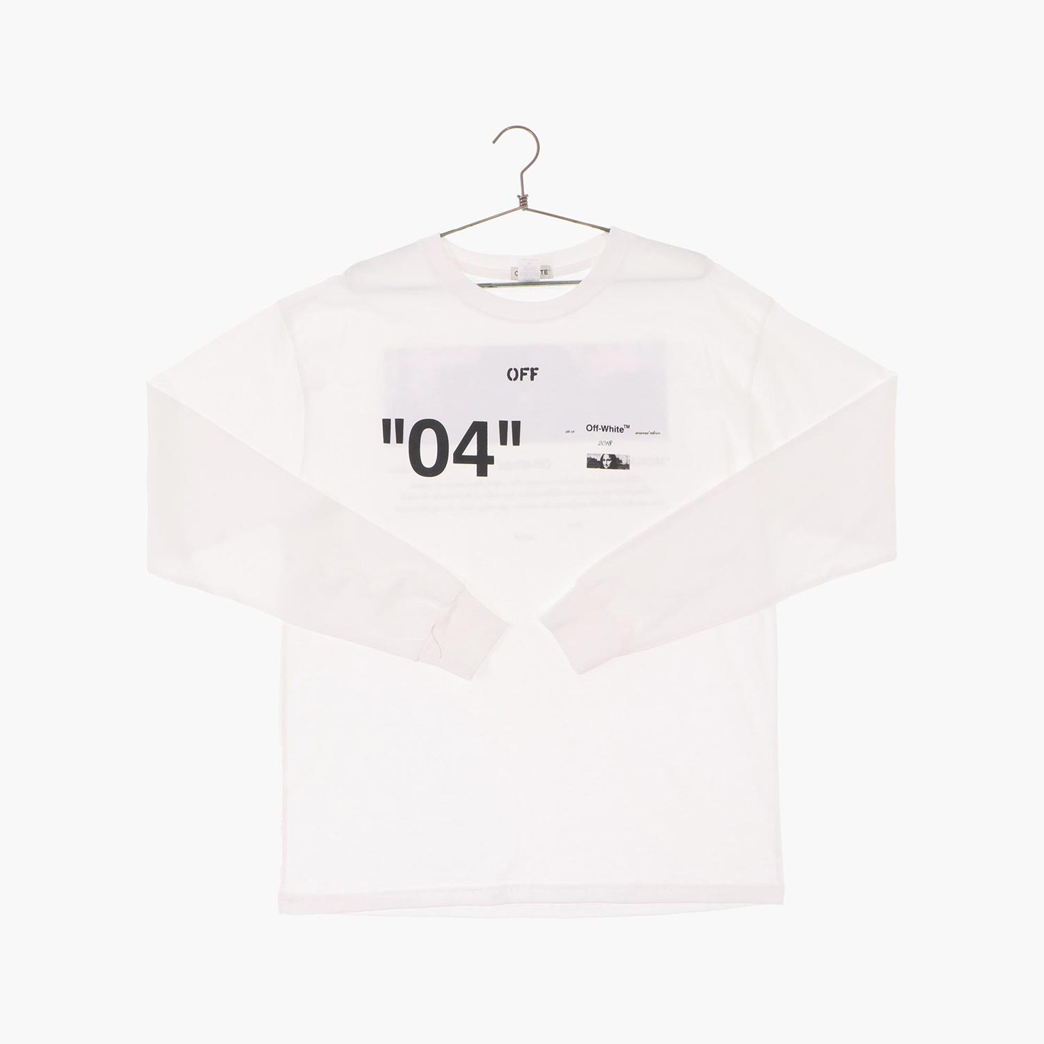 오프화이트 코튼 긴팔 티셔츠 공용 XL(미사용/레플레카) 빈티지플러스